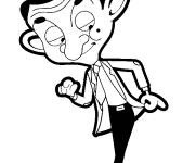 Coloriage et dessins gratuit Profil de Mr Bean à imprimer