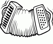 Coloriage Accord&eacute;on