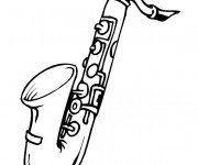 Coloriage Saxophone