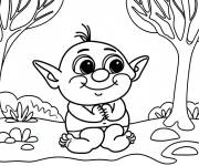 Coloriage B&eacute;b&eacute; Ogre gratuit