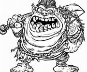 Coloriage Ogre de bande anim&eacute;