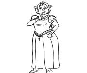 Coloriage Ogre Fiona