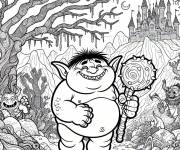 Coloriage Ogre gentil en maternelle