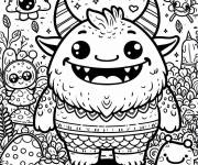 Coloriage Ogre kawaii cp
