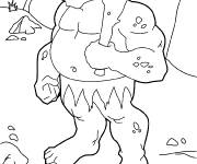 Coloriage Ogre le g&eacute;ant monstre