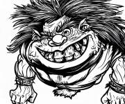 Coloriage Ogre mal&eacute;fique