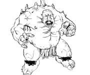 Coloriage Ogre m&eacute;chant qui fait peur
