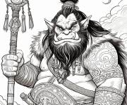 Coloriage Ogre monstrueux
