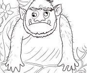 Coloriage Ogre qui fait rire &agrave; colorier