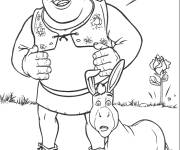 Coloriage Ogre Shrek avec Jo