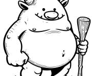 Coloriage Petit Ogre adorable