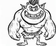 Coloriage Petit Ogre humoristique