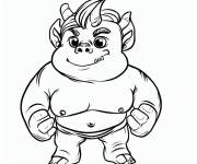 Coloriage Petit Ogre puissant