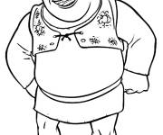 Coloriage Shrek Ogre amusant