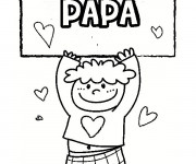 Coloriage Image pour papa