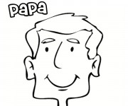 Coloriage Papa couleur