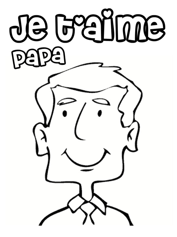 Coloriage Papa couleur dessin gratuit à imprimer