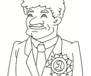 Coloriage Papa num&eacute;ro 1 dessin