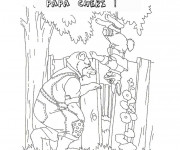 Coloriage Photo f&ecirc;te des p&egrave;res maternelle