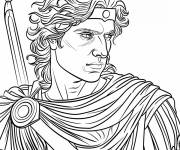 Coloriage Alexandre le Grand de Mac&eacute;doine
