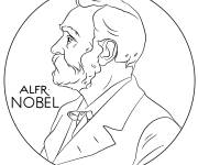 Coloriage Alfred Nobel