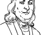 Coloriage Benjamin Franklin