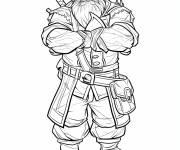 Coloriage Blackbeard r&eacute;aliste