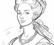 Coloriage Catherine la Grande imp&eacute;ratrice de Russie