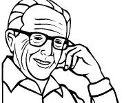 Coloriage Charles M Schulz