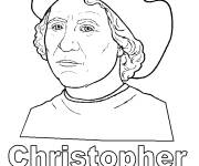Coloriage Christophe Colomb l'explorateur italien