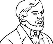 Coloriage Claude Debussy