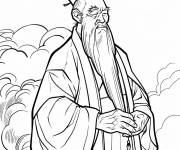 Coloriage Confucius