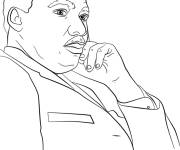 Coloriage Dessin de Martin Luther King, Jr.