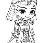 Coloriage Enfant Pharaon Rams&egrave;s