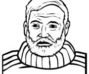 Coloriage Ernest Hemingway