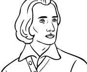 Coloriage Franz Liszt