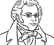 Coloriage Franz Schubert