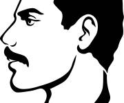 Coloriage Freddie Mercury