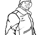 Coloriage George S Patton