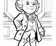 Coloriage George Washington le premier pr&eacute;sident des &Eacute;tats-Unis