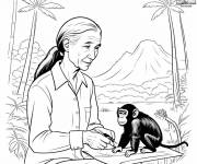 Coloriage Groundbreaking Jane Goodall