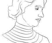 Coloriage Helen Keller