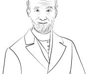 Coloriage Illustration de George M&uuml;ller