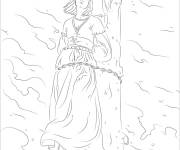 Coloriage Illustration de Jeanne d'Arc