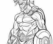 Coloriage Illustration de L&eacute;onidas