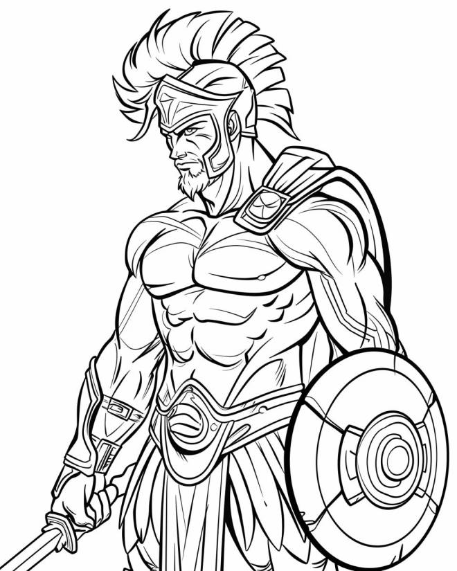 Coloriage Illustration De L onidas Dessin Gratuit Imprimer Coloriage Illustration De L onidas Dessin Gratuit Imprimer