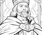 Coloriage Illustration du roi Richard coeur de Lion