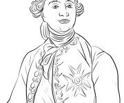 Coloriage Image du roi Louis XVI de la France