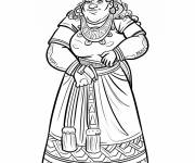 Coloriage Imp&eacute;ratrice Dame Six Ciel