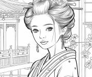 Coloriage Imp&eacute;ratrice Suiko